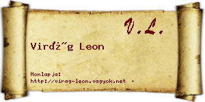 Virág Leon névjegykártya